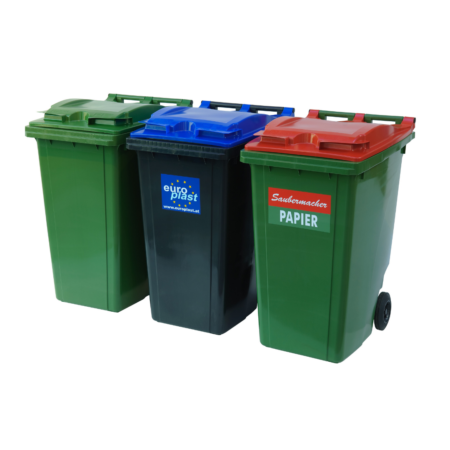 Мусорный бак Europlast пластиковый черный 360 л - фото 2 Мусорный бак Europlast пластиковый черный 360 л - фото - продукция компании ВСВ-Групп