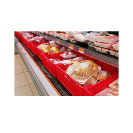 Ящик с перфорацией для пищевых продуктов ST6416-3120-00 белый - фото - продукция компании ВСВ-Групп