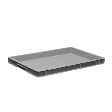 Пластикові сірі ящики E6405 G - фото - продукция компании ВСВ-Групп