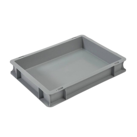 Пластиковые серые ящики E4307-G - фото - продукция компании ВСВ-Групп