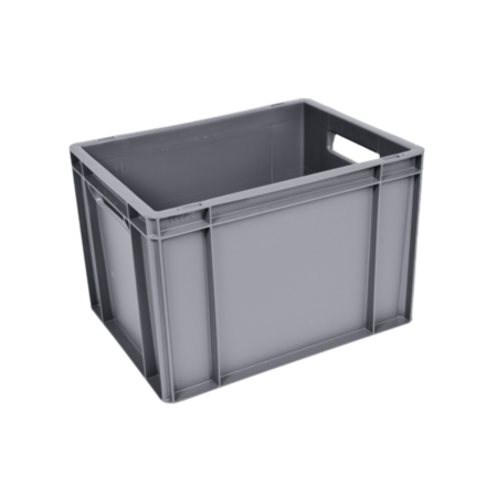 Пластикові сірі ящики E4327 G - фото - продукция компании ВСВ-Групп