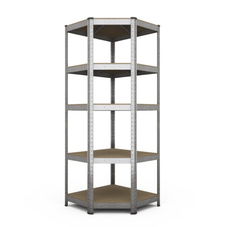 Стелаж кутовий Бюджет OM 1800x900x450x635 , 150 кг/полиця, 5 полиць, МДФ, оцинкований - фото - продукция компании ВСВ-Групп