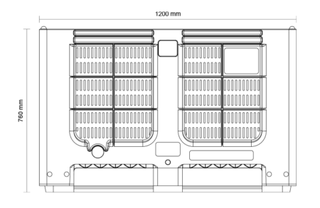 Контейнер Europlast CT/R3 перфорований на 4-х ніжках 1200х1000х760 - фото 3 Контейнер Europlast CT/R3 перфорований на 4-х ніжках 1200х1000х760 - фото - продукция компании ВСВ-Групп