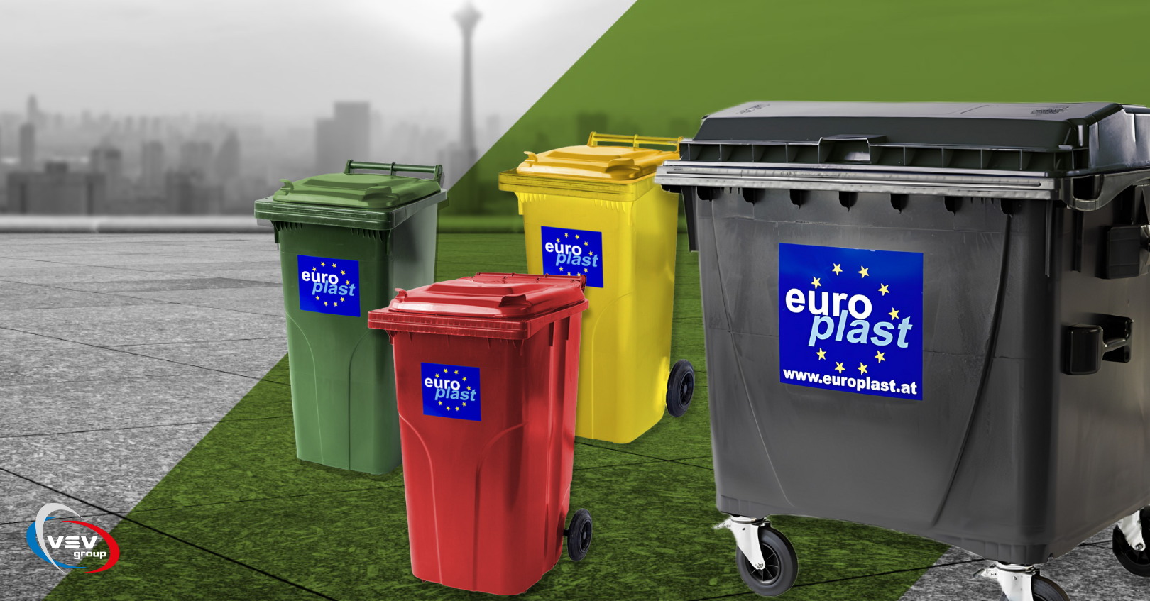 Контейнеры для ТБО «EUROPLAST»: удобное и разумное хранение отходов - фото - акции от компании ВСВ-Групп
